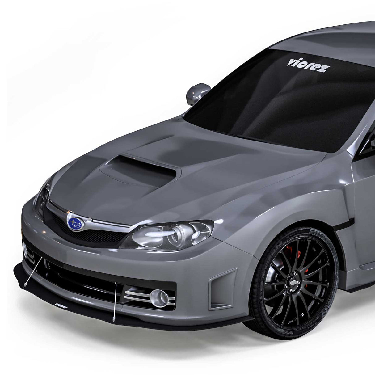 2008-2014 Subaru WRX/STi VZ1 Style Front Bumper Splitter - Vicrez