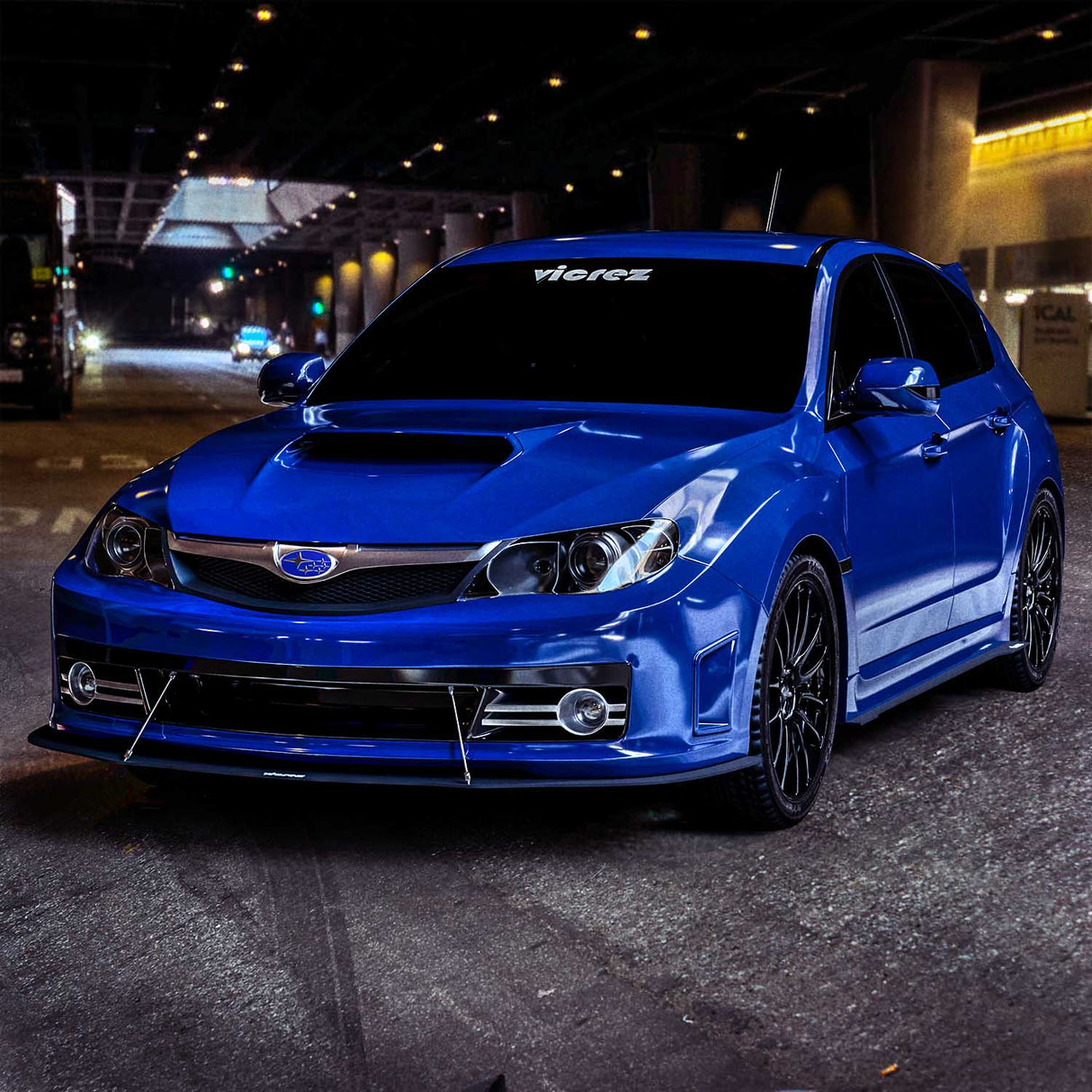 2008-2014 Subaru WRX/STi VZ1 Style Front Bumper Splitter - Vicrez