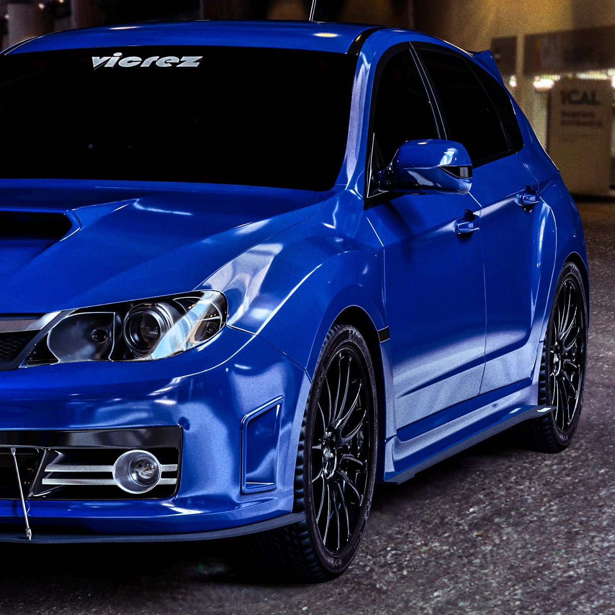 2008-2014 Subaru WRX/STI VZ1 Style Side Skirt Splitters - Vicrez