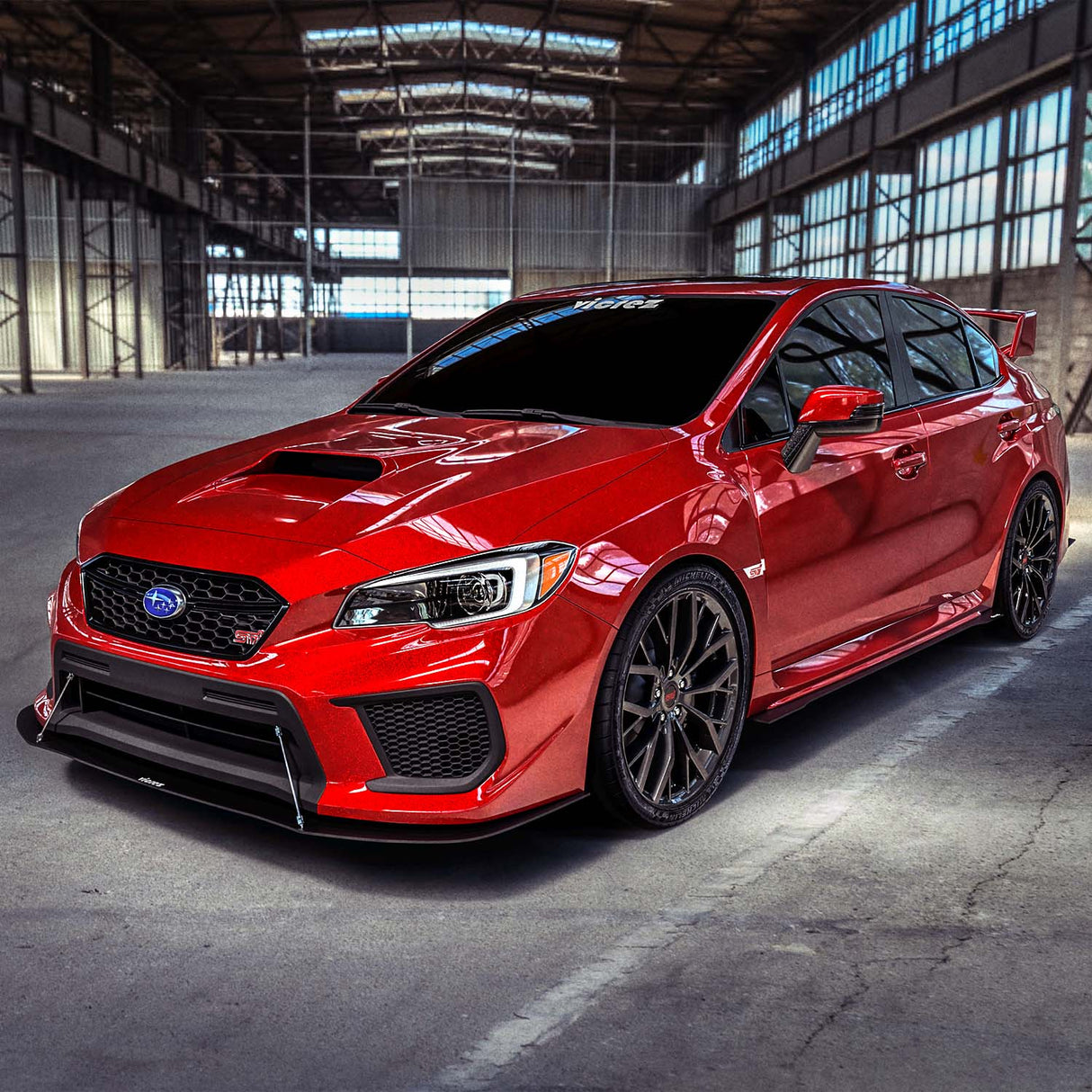 2015-2021 Subaru WRX/STI LV Style Front Bumper Splitter - Vicrez