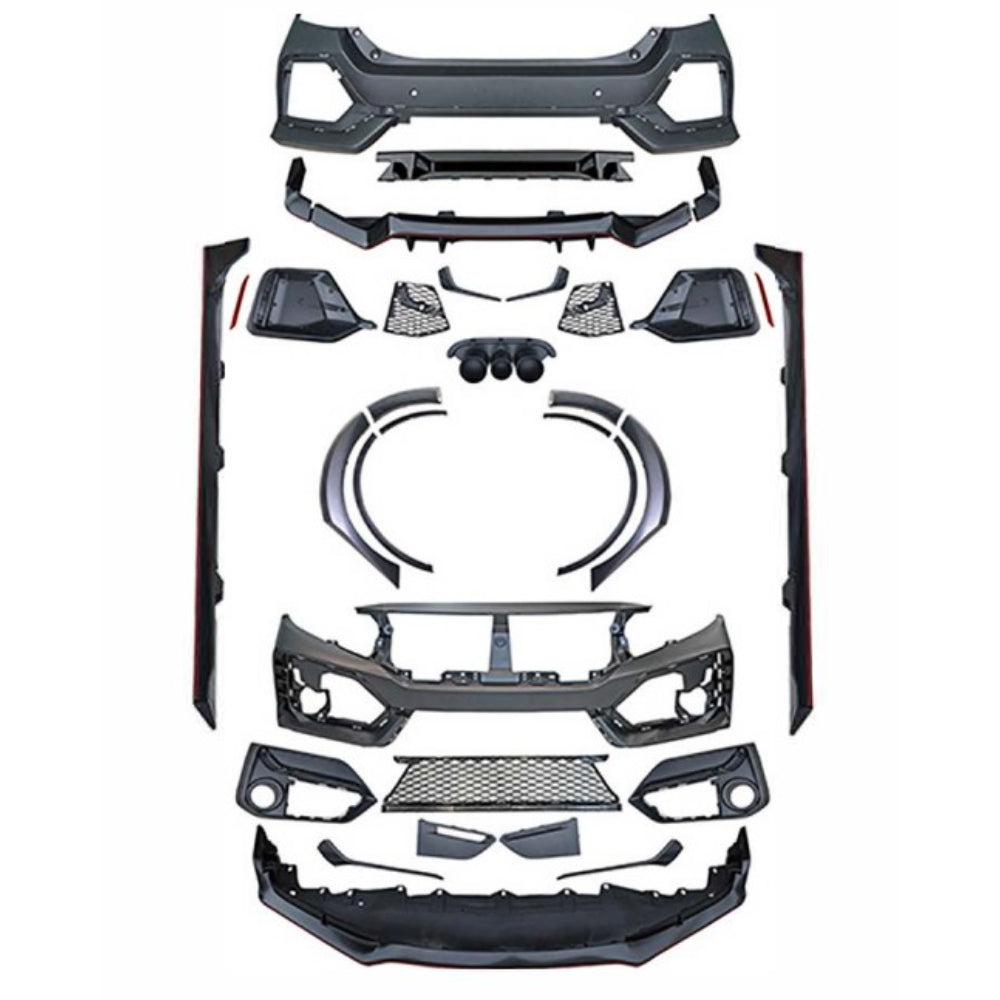 2016-2021 Honda Civic Type-R Style Body Kit - Vicrez