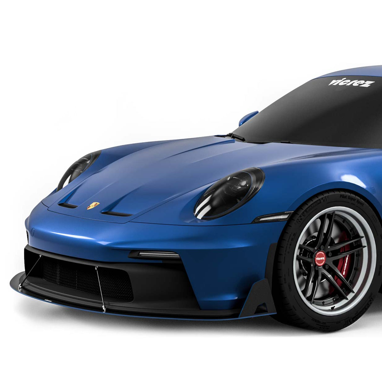 2022-2024 Porsche 911 GT3 Uruzo Style Front Splitter - Vicrez
