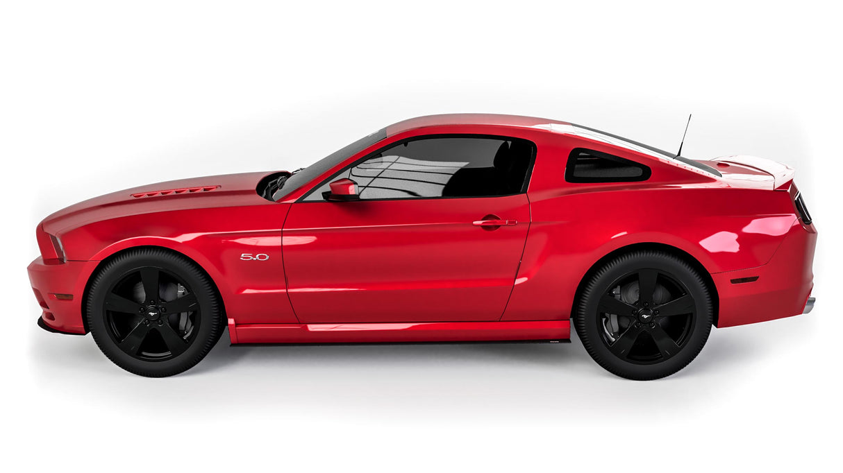 2005-2014 Ford Mustang V1R Style Side Skirt Splitters - Vicrez
