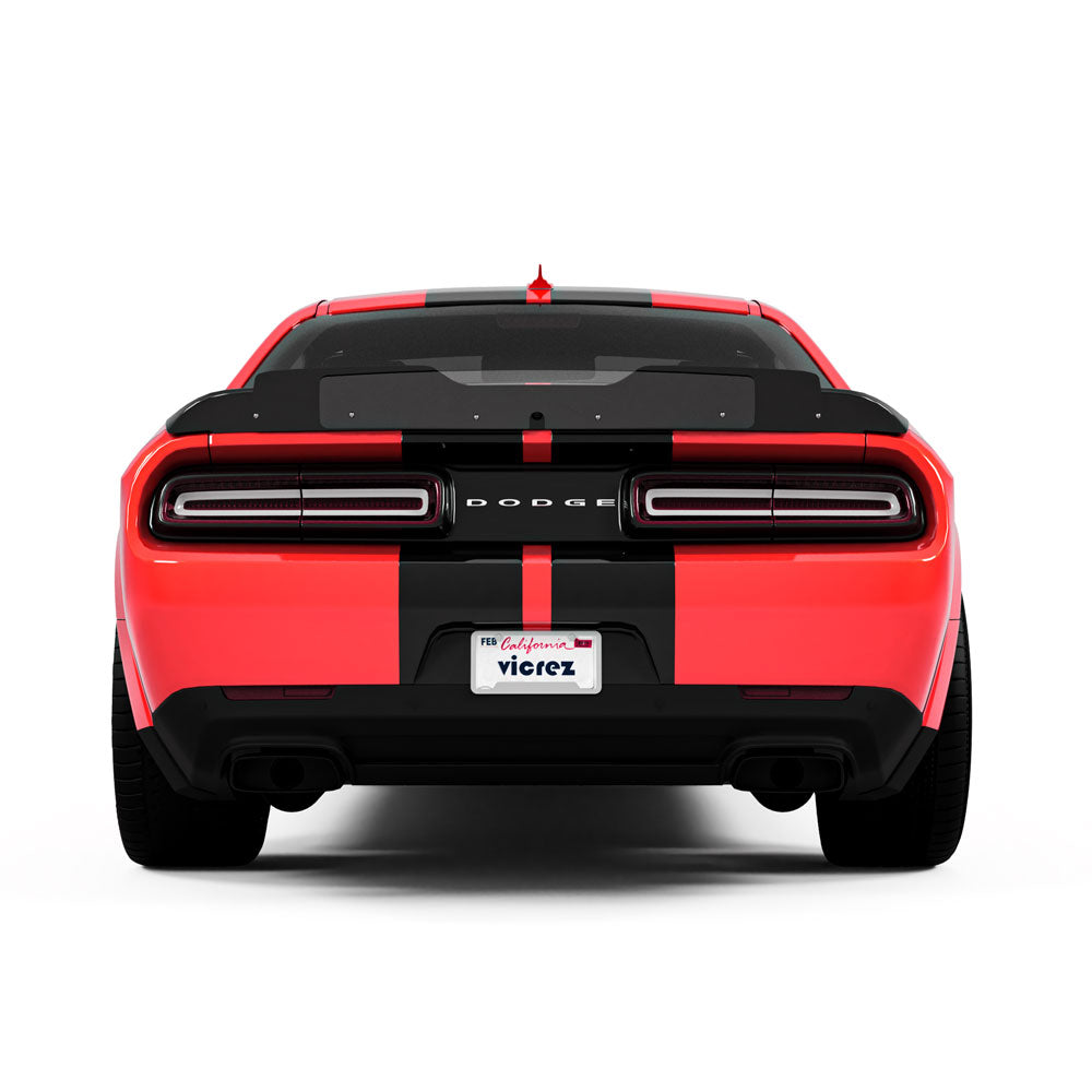 2015-2023 Dodge Challenger V1R Style Wicker Bill Add-On - Vicrez
