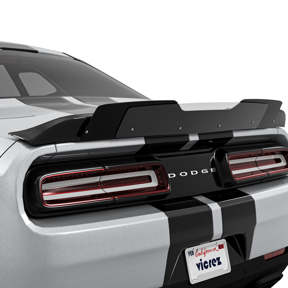 2008-2014 Dodge Challenger V1R Style Wicker Bill Add-On - Vicrez