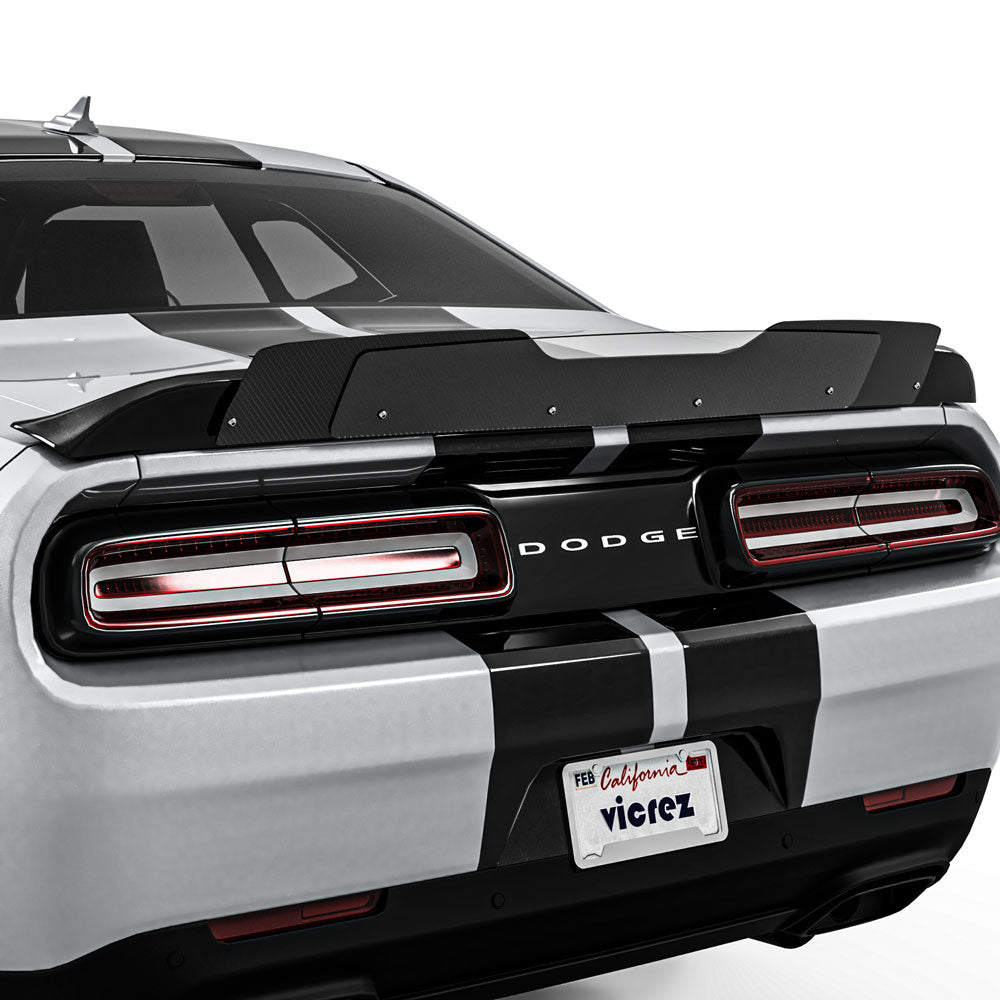 2008-2014 Dodge Challenger V1R Style Wicker Bill Add-On - Vicrez