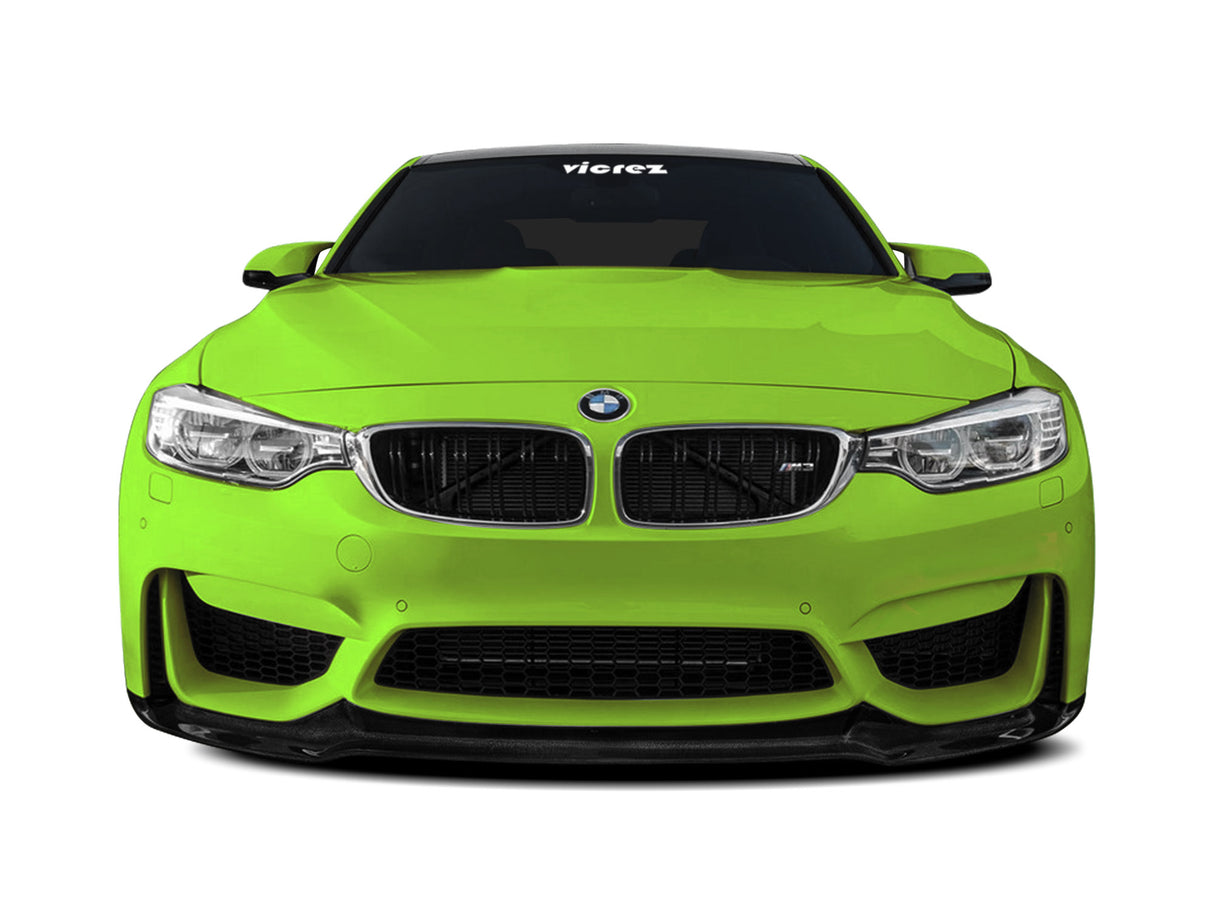 2014-2020 BMW M3/M4 V3 Style Front Bumper Lip Spoiler - Vicrez