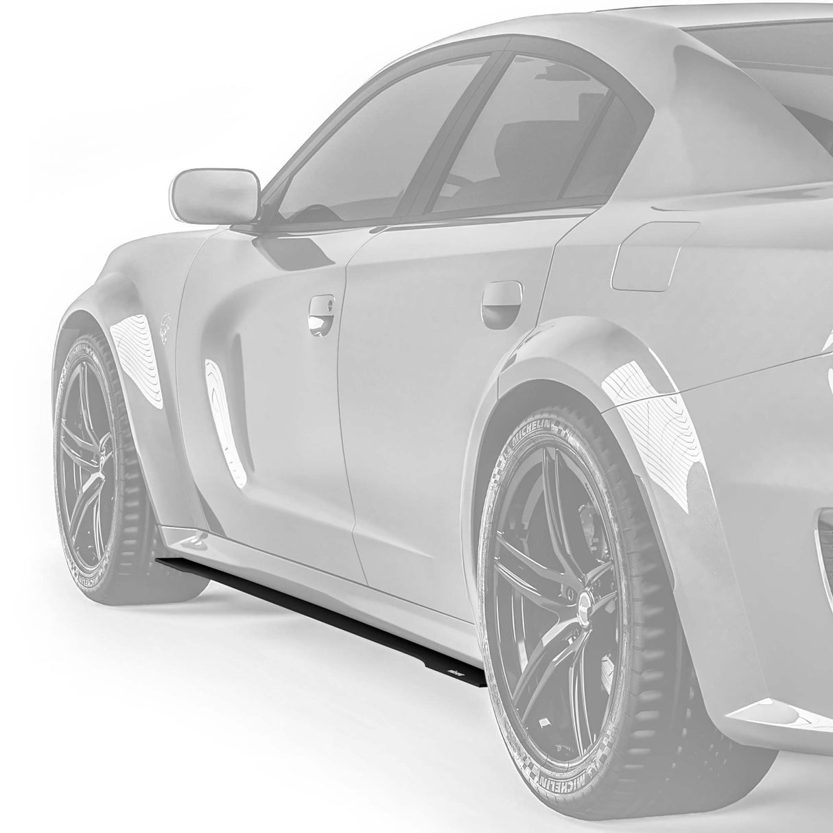 2020-2023 Dodge Charger Widebody V3R Style Side Skirt Splitters - Vicrez