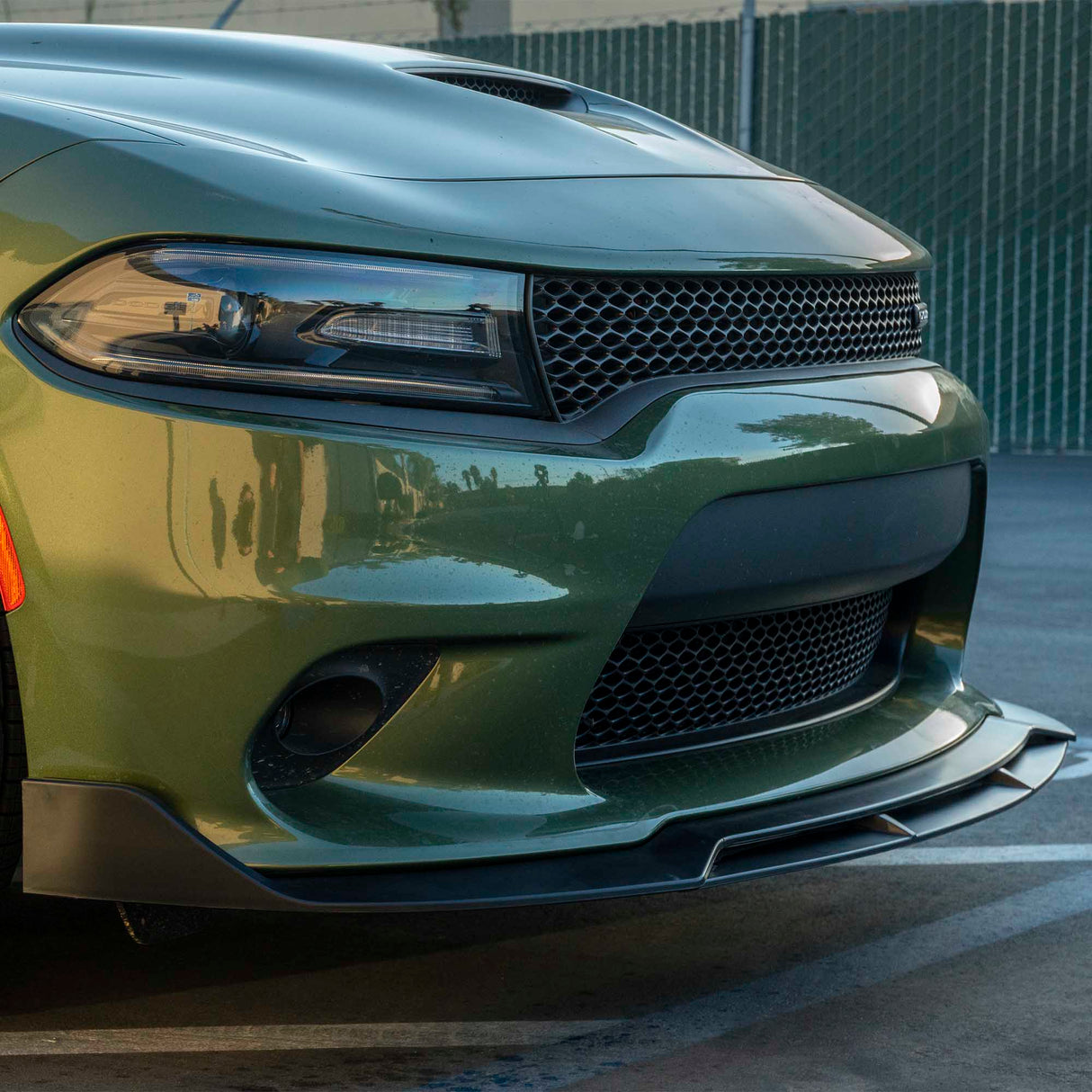 2015-2023 Dodge Charger V3R Style Front Bumper Lip - Vicrez