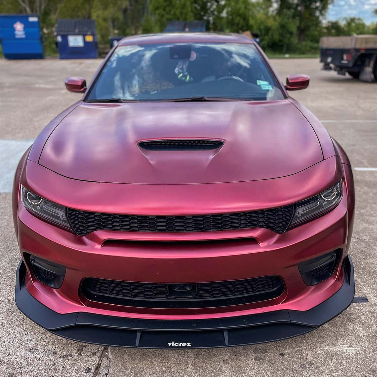 2020-2023 Dodge Charger V3R Style Front Bumper Lip - Vicrez