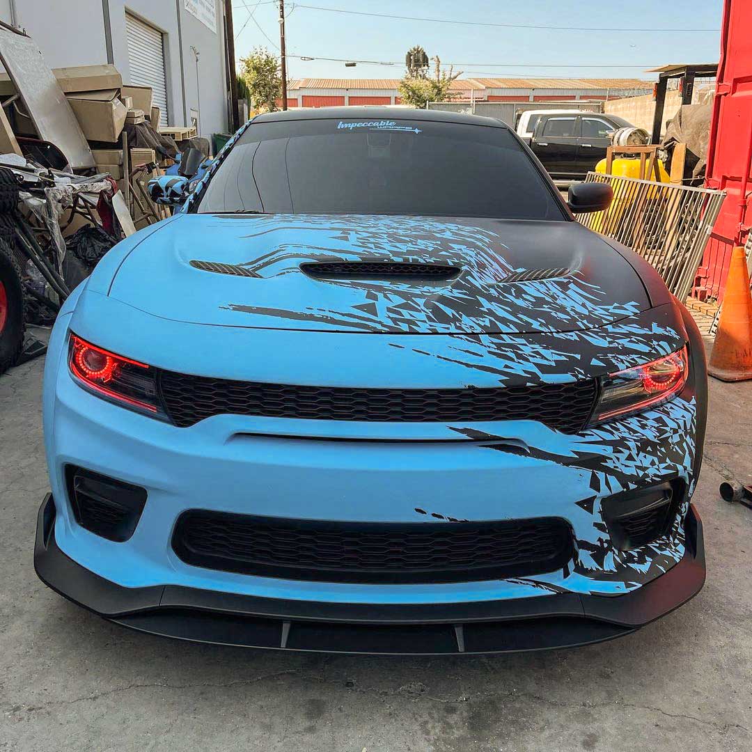 2020-2023 Dodge Charger V3R Style Front Bumper Lip - Vicrez