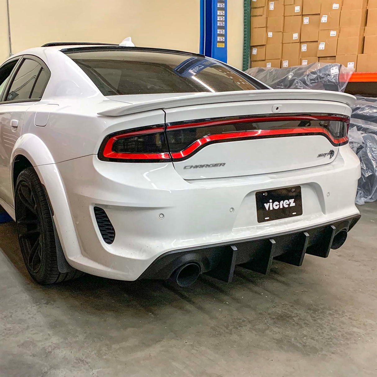 2015-2023 Dodge Charger V3R Style Rear Diffuser - Vicrez