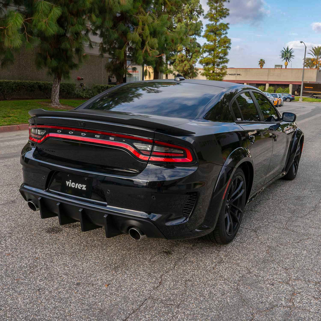 2015-2023 Dodge Charger V3R Style Rear Diffuser - Vicrez