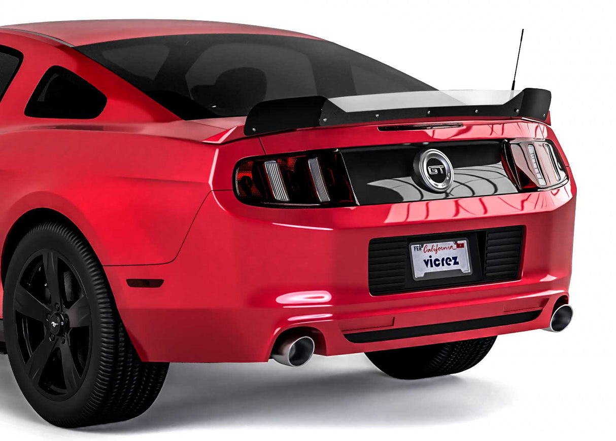 2010-2014 Ford Mustang V3R Style Wicker Bill Add-On - Vicrez