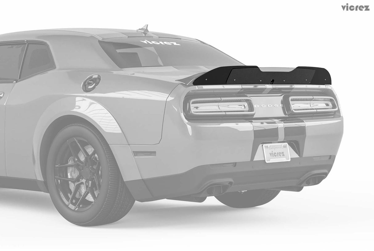 2015-2023 Dodge Challenger V3R Style Wicker Bill Add-On - Vicrez