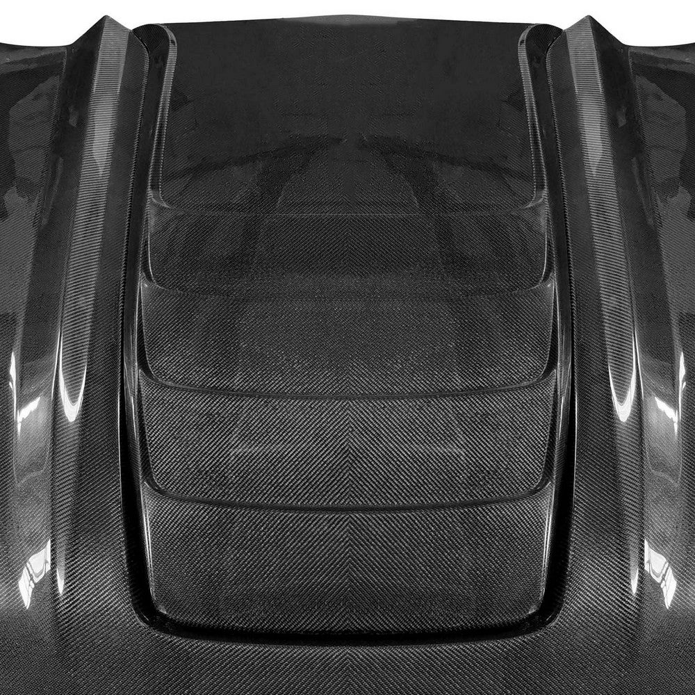 2018-2023 Ford Mustang V6R Style Hood - Vicrez Carbon Fiber