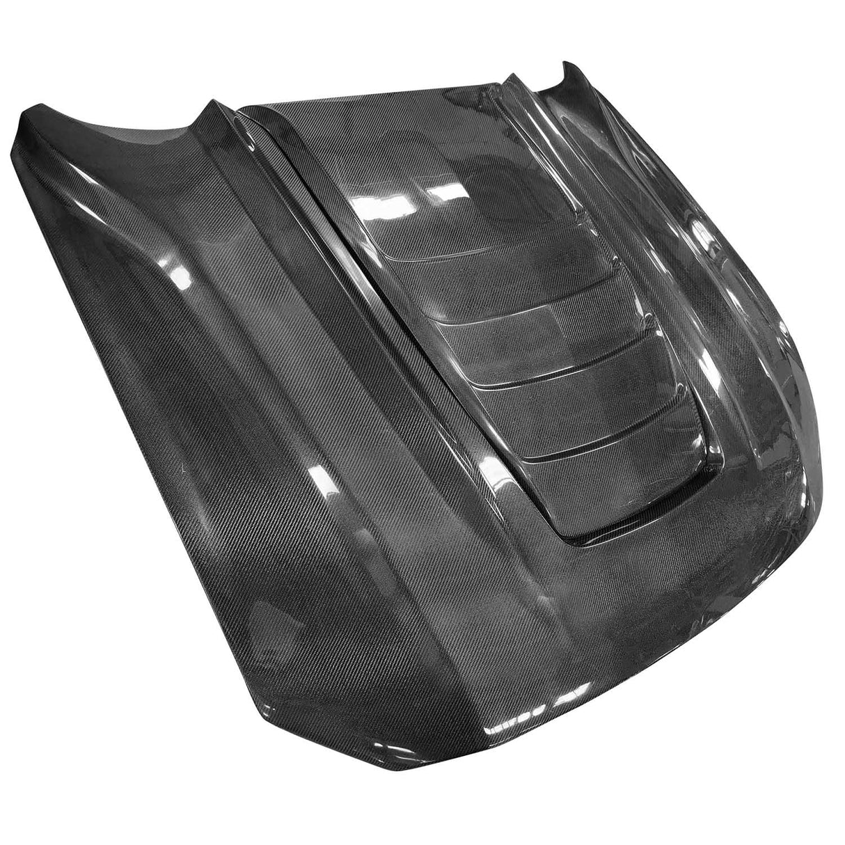 2018-2023 Ford Mustang V6R Style Hood - Vicrez Carbon Fiber