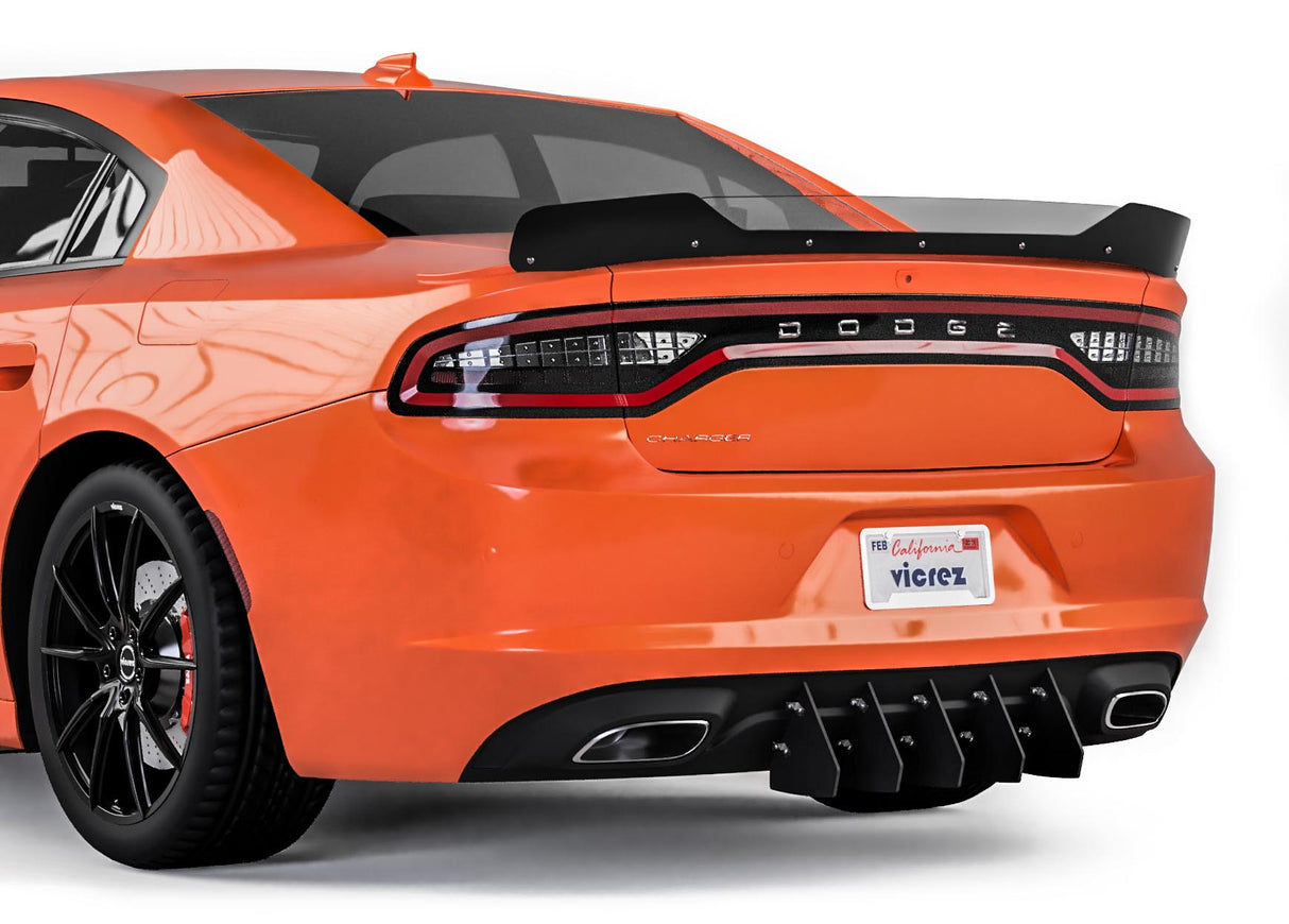 2015-2023 Dodge Charger Veneno Style Rear Diffuser Add-on - Vicrez