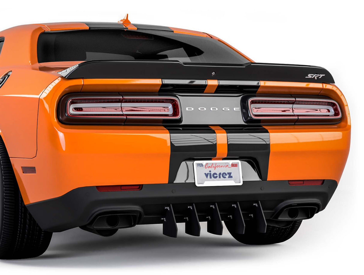 2015-2023 Dodge Challenger Veneno Style Rear Diffuser Add-On - Vicrez