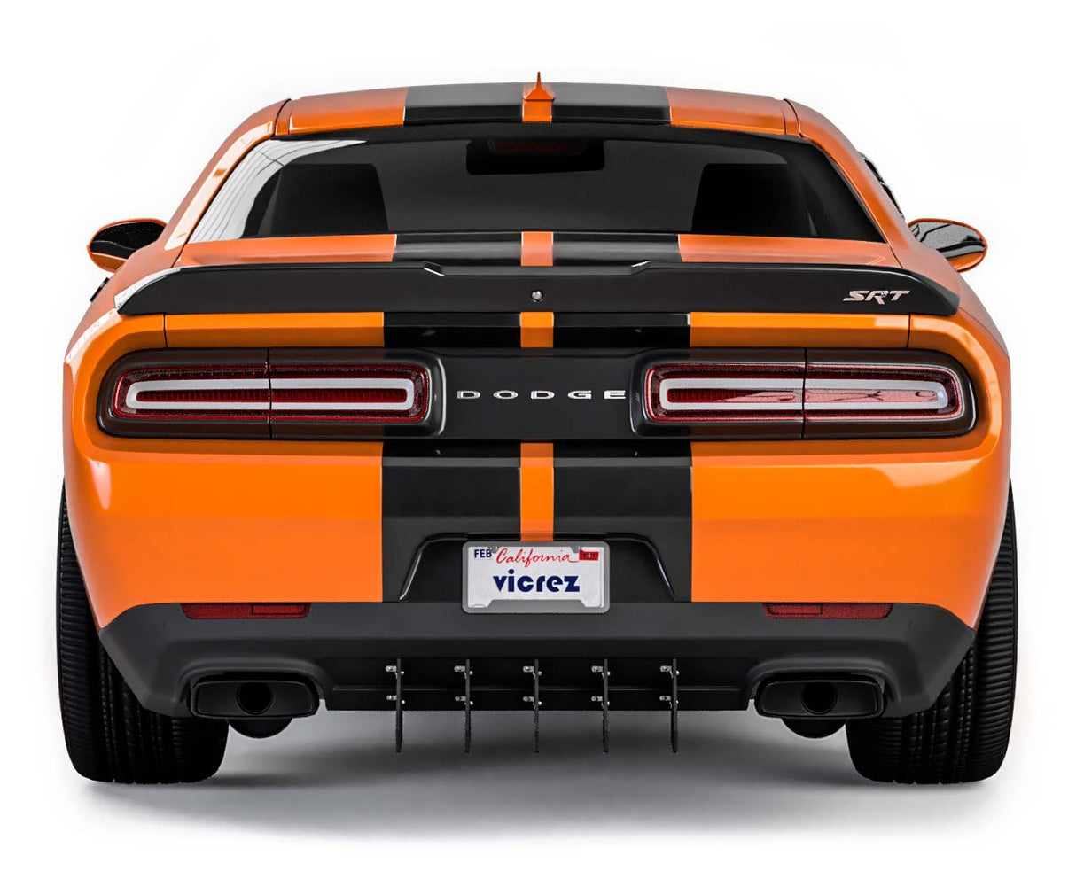2015-2023 Dodge Challenger Veneno Style Rear Diffuser Add-On - Vicrez