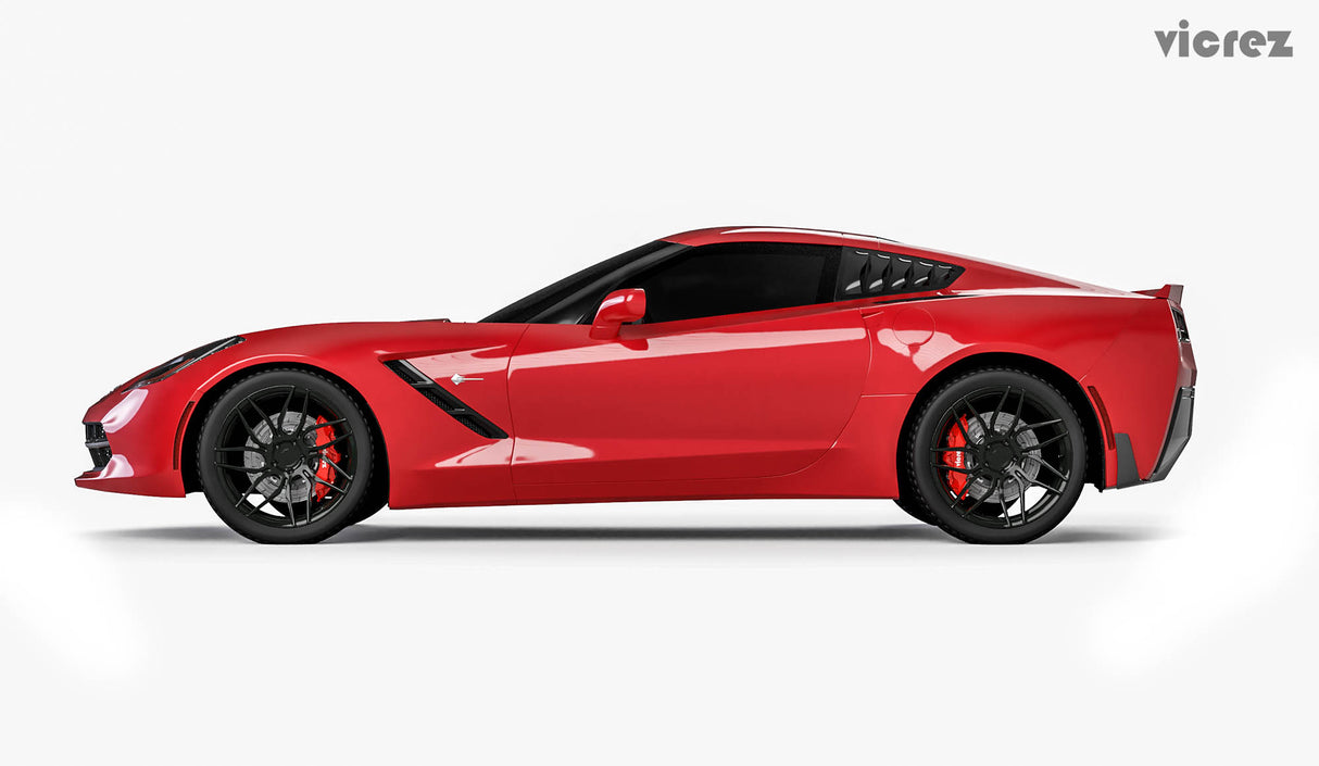 2014-2019 Chevrolet Corvette C7 Vesper Style Rear Side Add-On - Vicrez