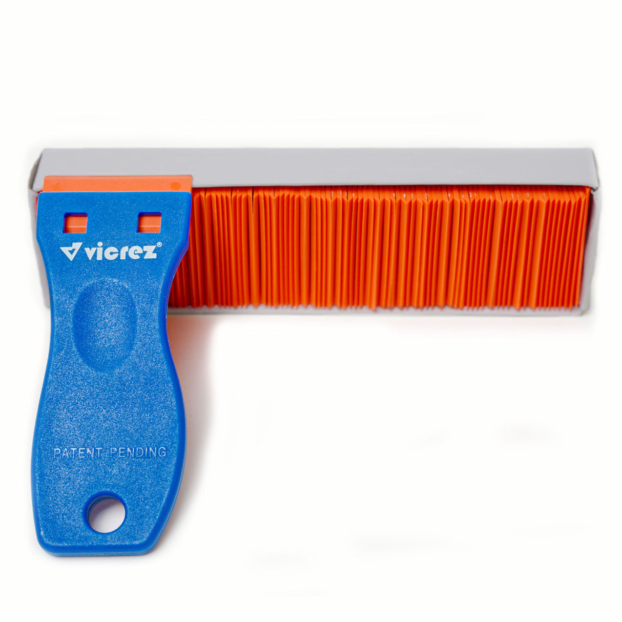 Vicrez Vinyl Wrap Plastic Razor Scraper Decal Remover w/ 100 Razor Blades