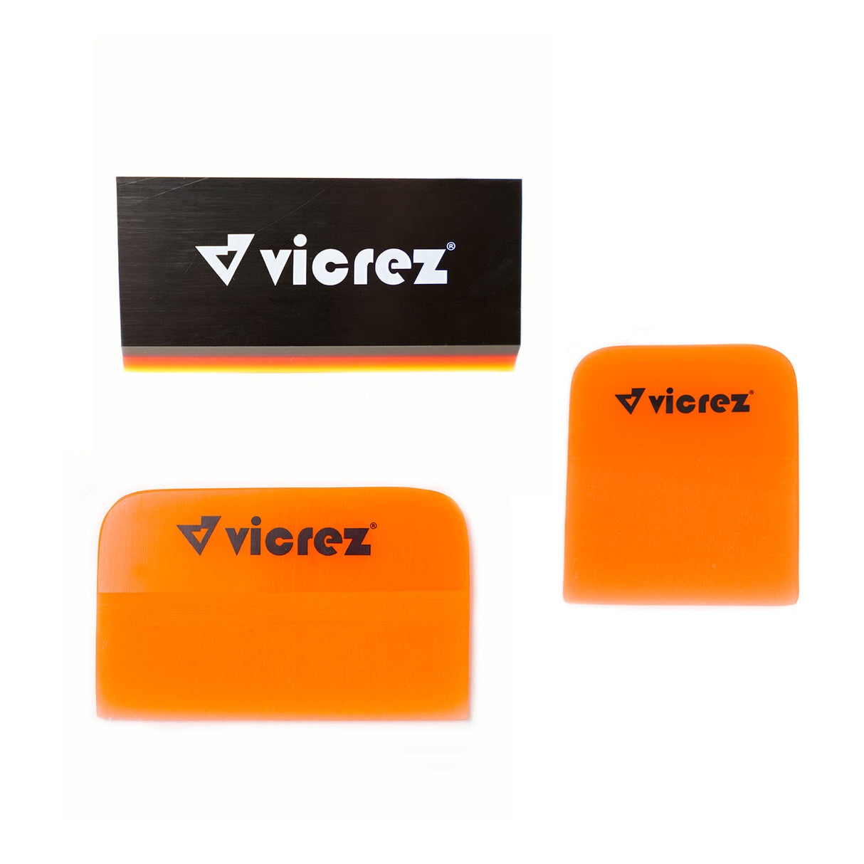 Vicrez Vinyl Wrap PPF Paint Protection 3 Piece Squeegees Set