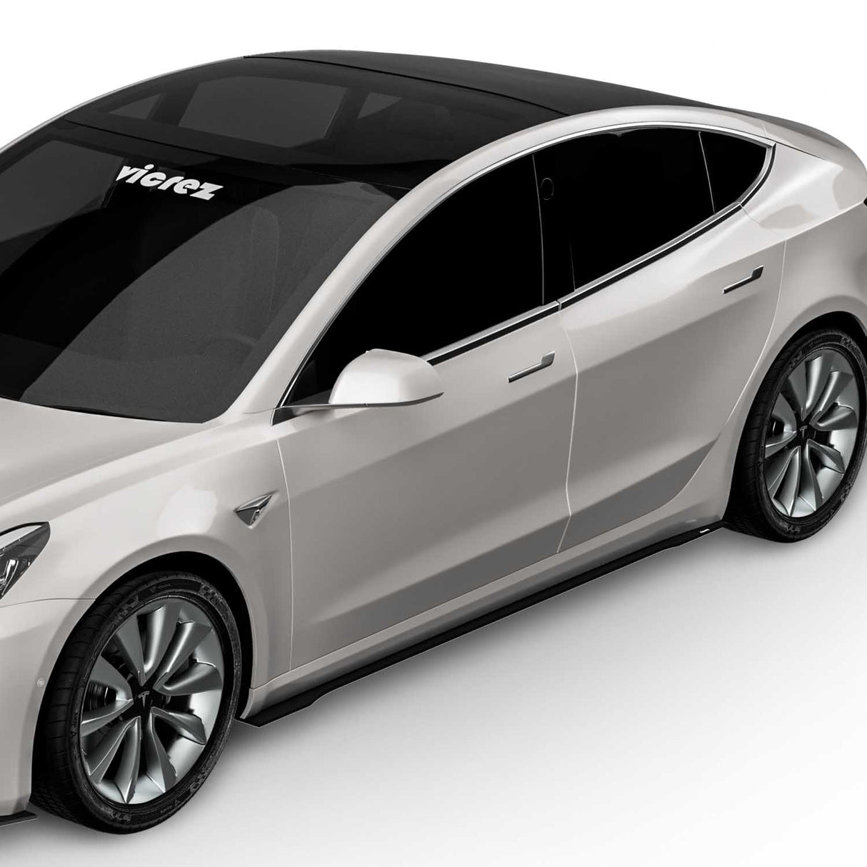 2017-2021 Tesla Model 3 VR1 Style Side Splitter - Vicrez