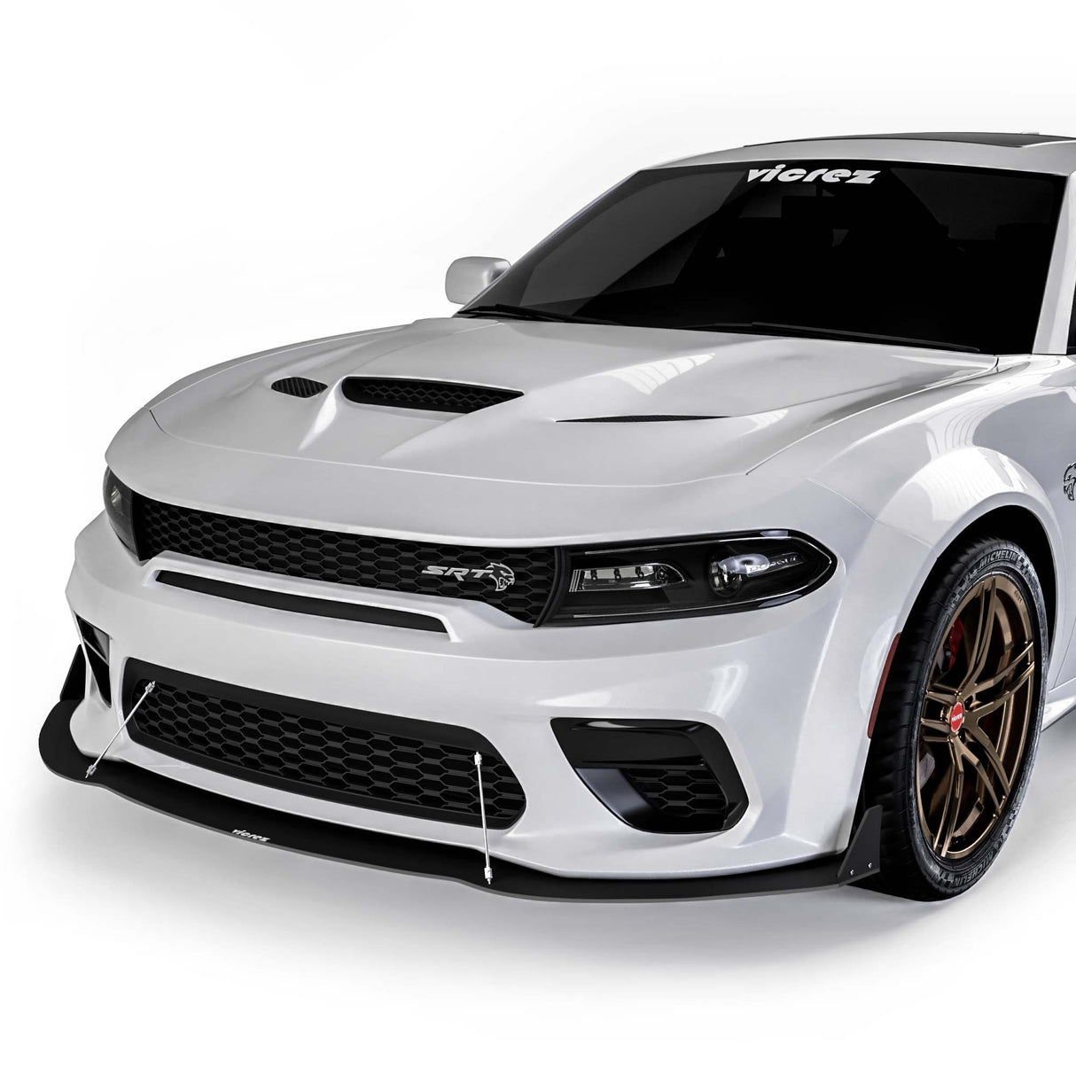 2020-2023 Dodge Charger VR2 Style Front Bumper Lip Splitter - Vicrez