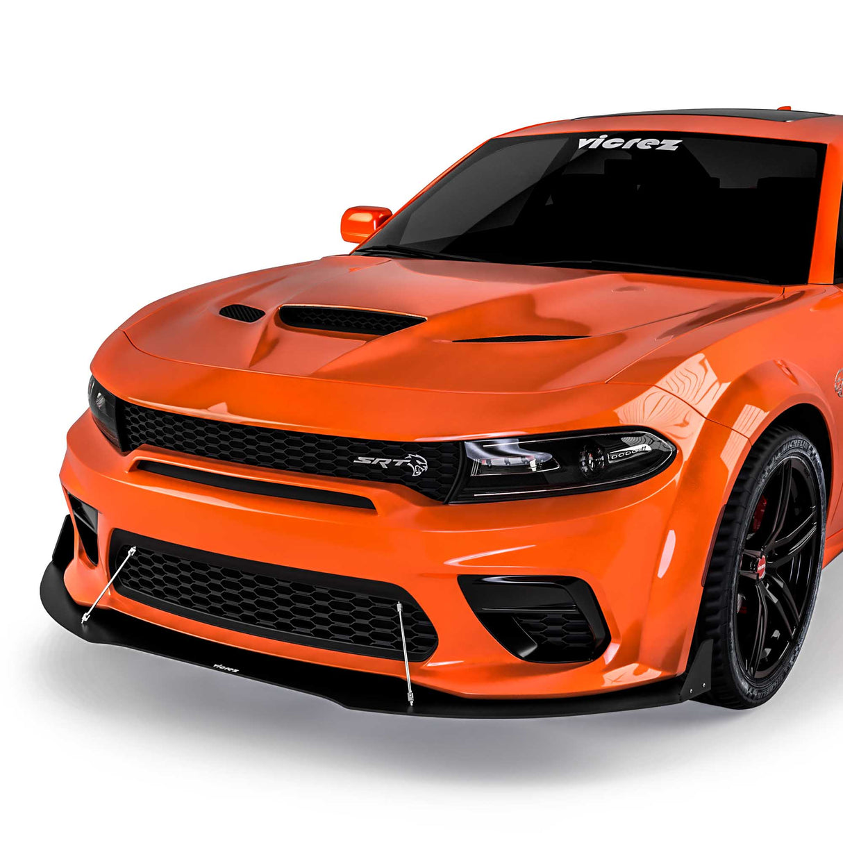 2020-2023 Dodge Charger Widebody VR3 Style Front Bumper Lip Splitter - Vicrez
