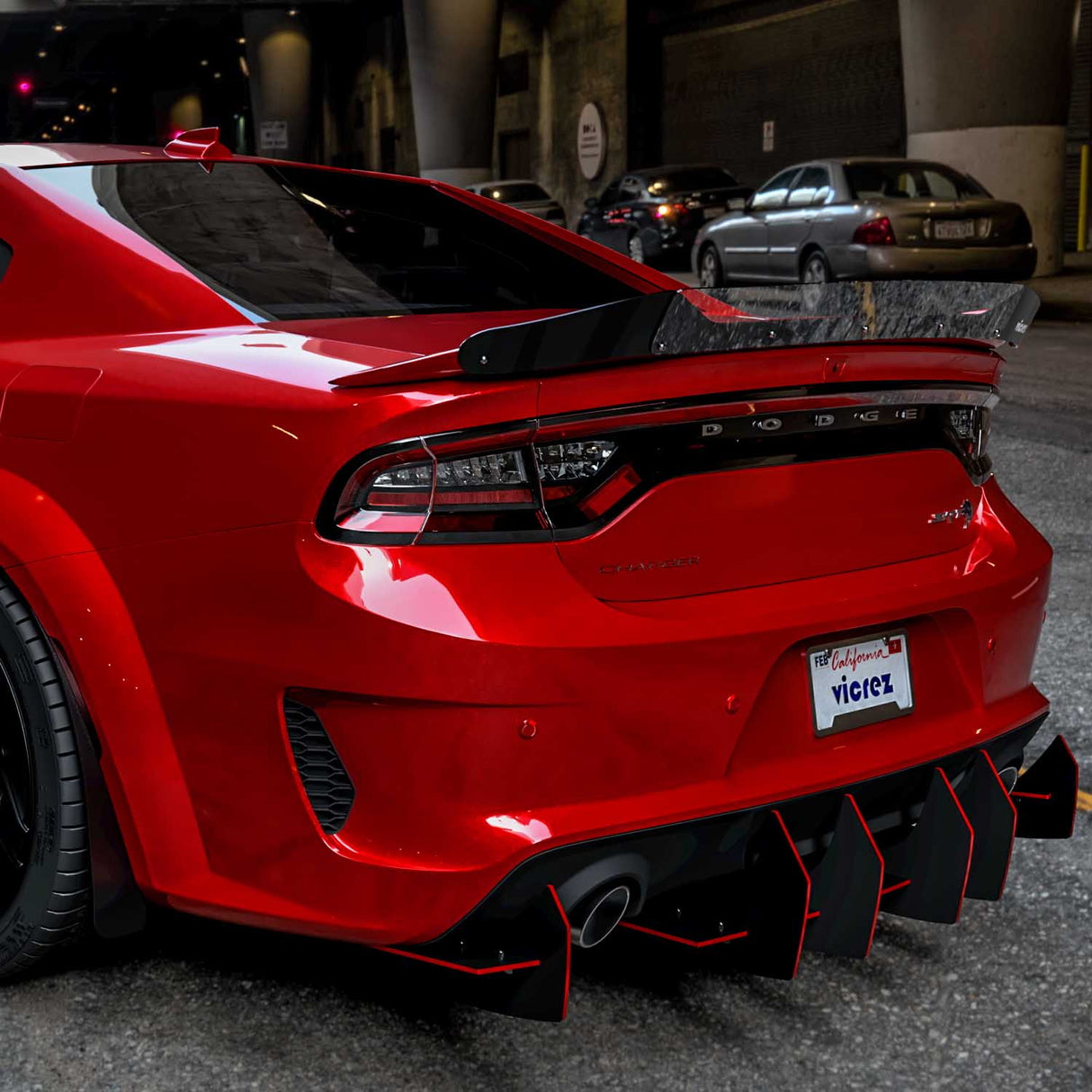 2015-2023 Dodge Charger V1R Style Wicker Bill Spoiler - Vicrez