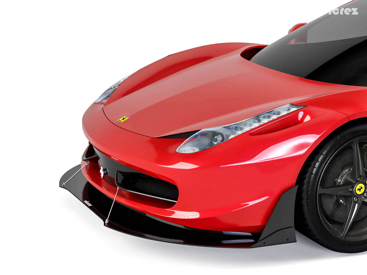 2009-2015 Ferrari 458 Front Bumper Lip Splitter - Vicrez