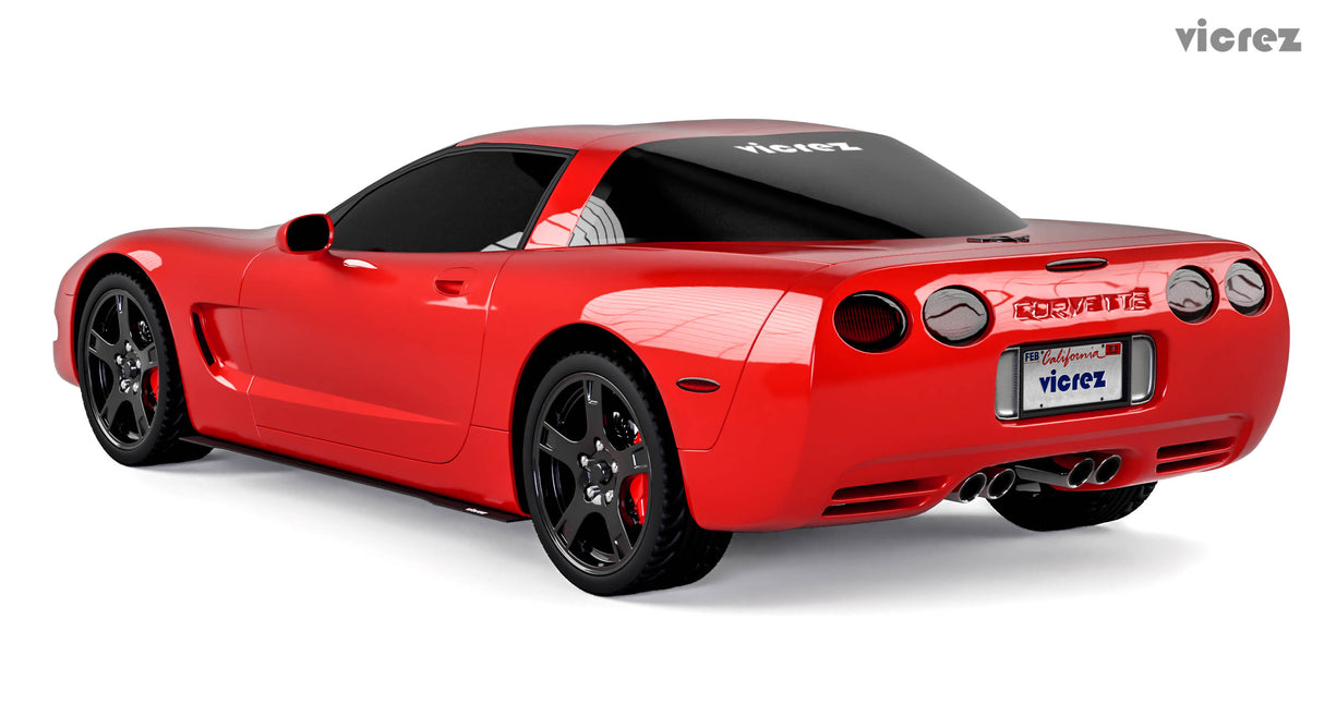 1997-2004 Chevrolet Corvette C5 VZ Style Side Skirt Splitters - Vicrez