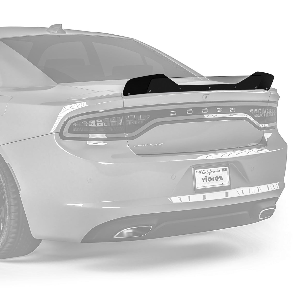 2015-2023 Dodge Charger VZ1 Style Wicker Bill for 3 Piece Spoiler - Vicrez