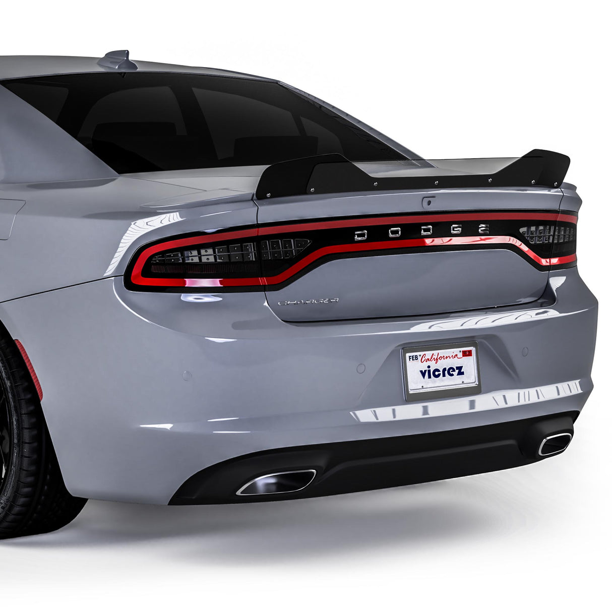 2015-2023 Dodge Charger VZ1 Style Wicker Bill for 3 Piece Spoiler - Vicrez