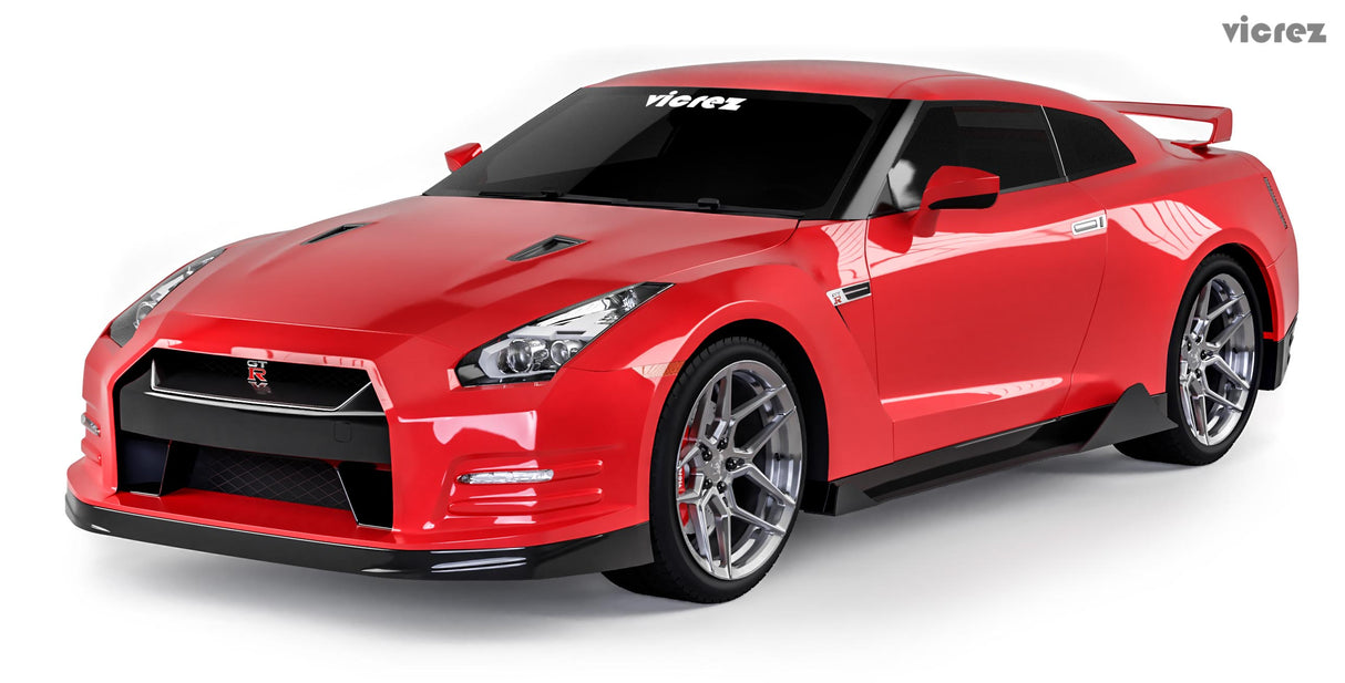 2007-2021 Nissan GTR VZ3 Style Side Skirt Splitters - Vicrez