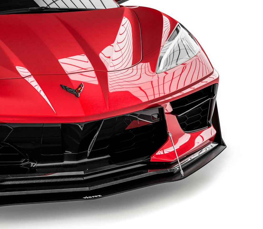 2020-2026 Chevrolet Corvette C8 VZR1 Style Front Bumper Lip Splitter - Vicrez