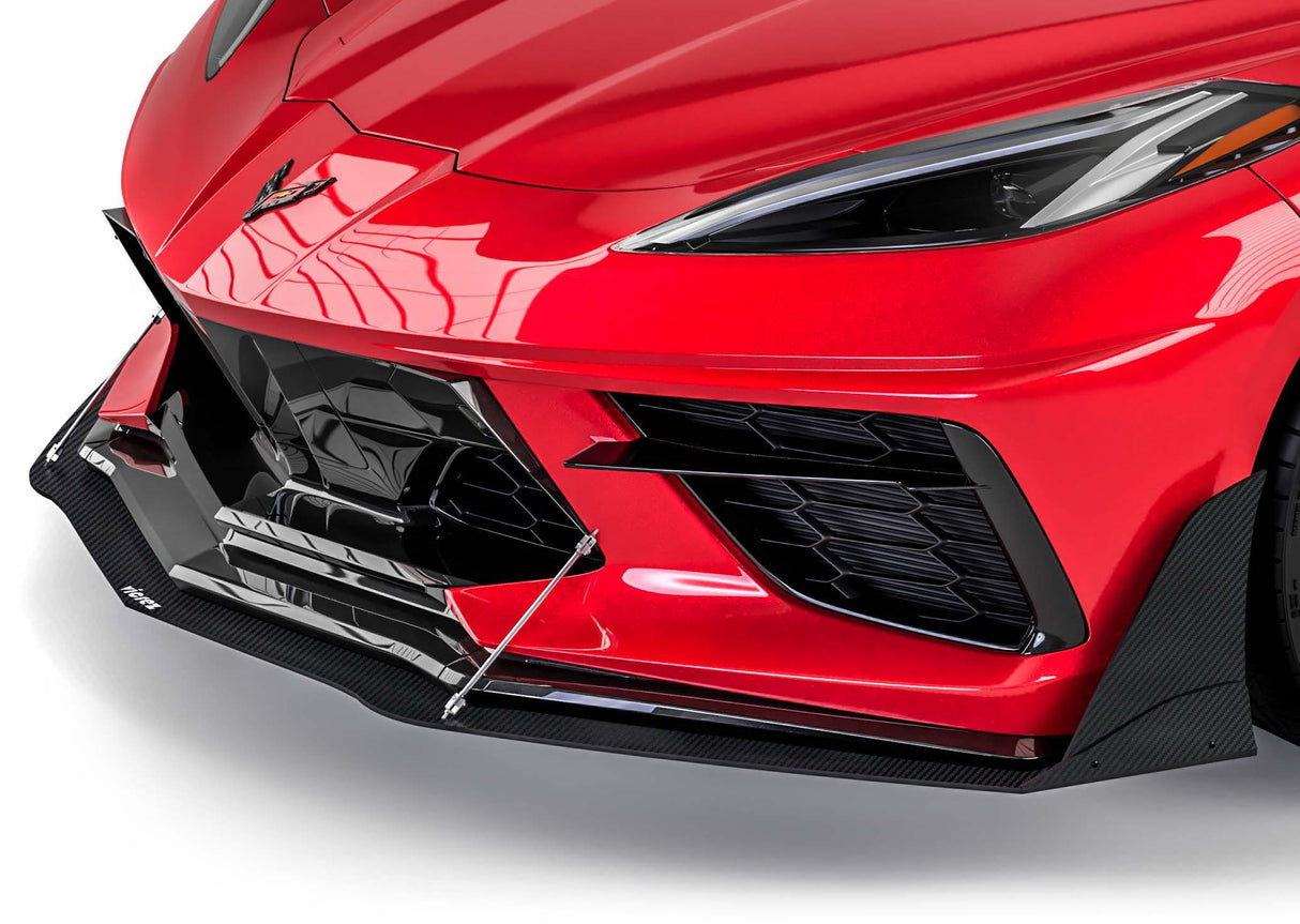 2020-2026 Chevrolet Corvette C8 VZR1 Style Front Bumper Lip Splitter - Vicrez