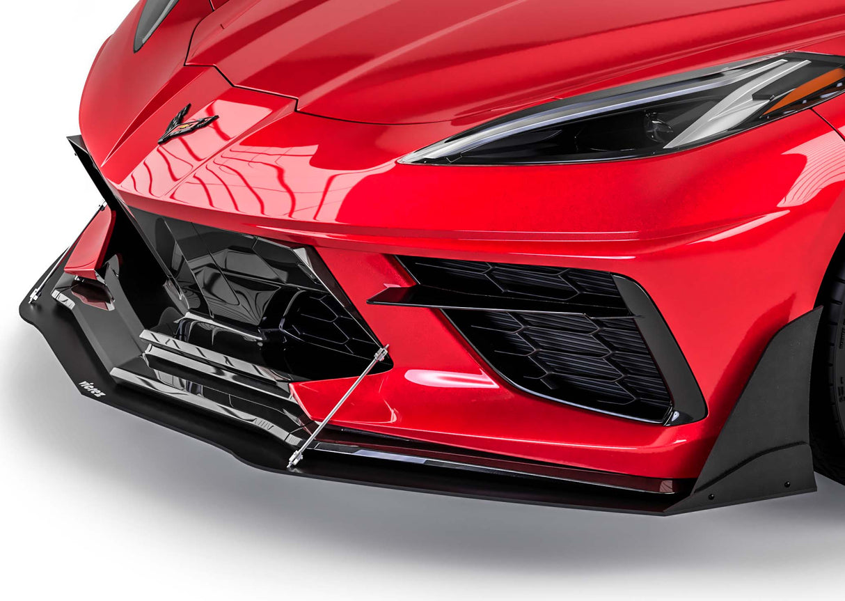 2020-2026 Chevrolet Corvette C8 VZR1 Style Front Bumper Lip Splitter - Vicrez