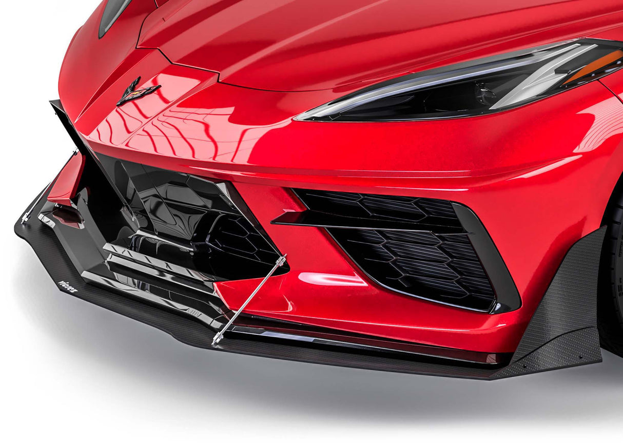2020-2026 Chevrolet Corvette C8 VZR1 Style Front Bumper Lip Splitter - Vicrez