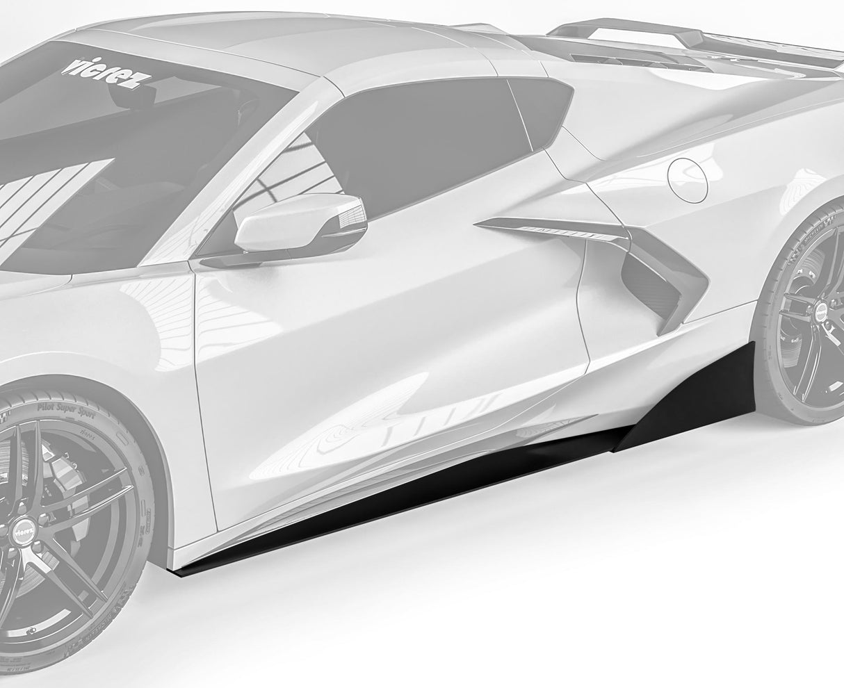 2020-2026 Chevrolet Corvette C8 VZR1 Style Side Skirt Splitters - Vicrez