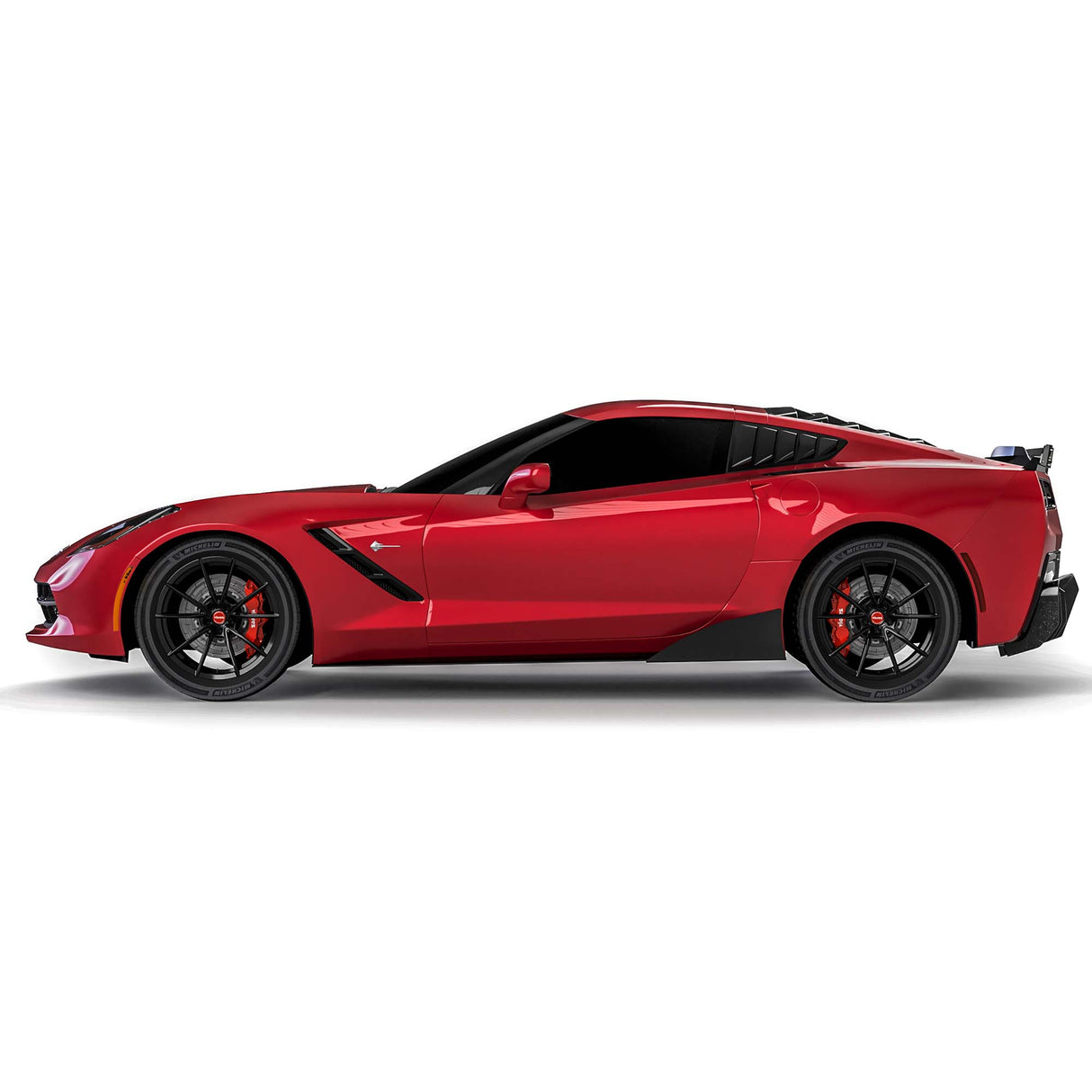 2014-2019 Chevrolet Corvette C7 VZR1 Style Side Skirt Splitters - Vicrez
