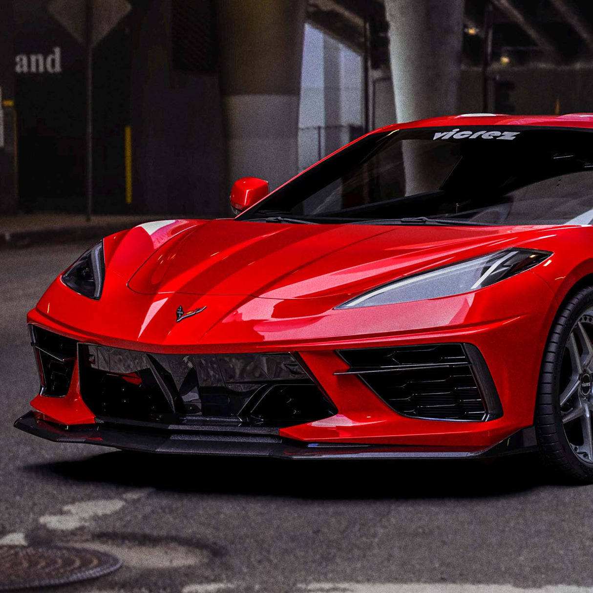 2020-2026 Chevrolet Corvette C8 VZR1 Style Front Bumper Lip - Vicrez