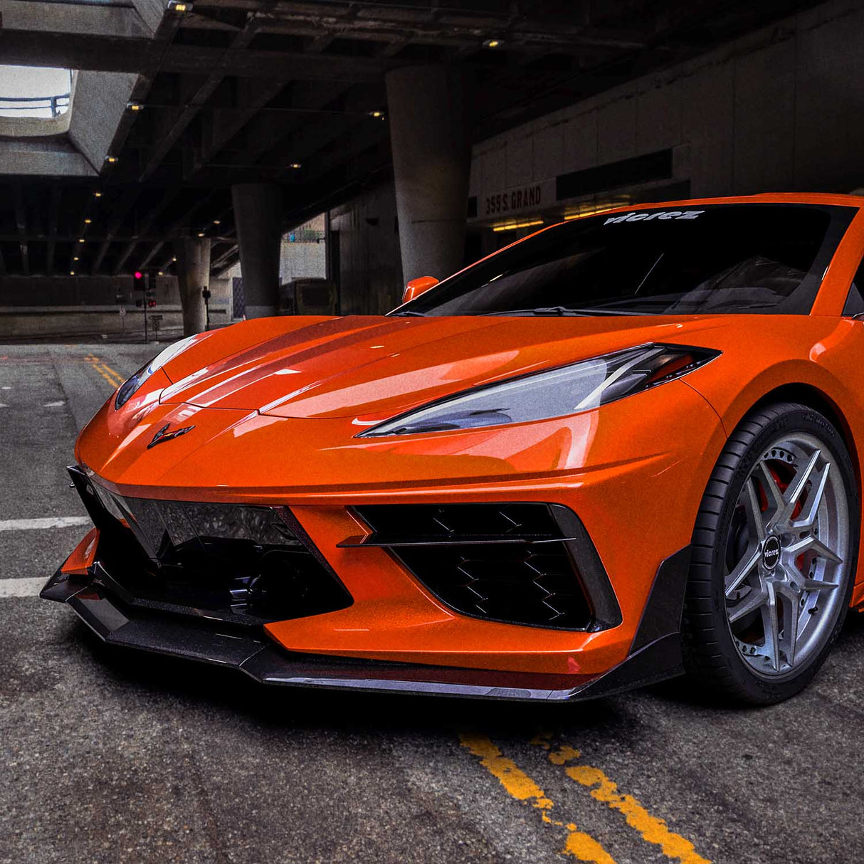 2020-2026 Chevrolet Corvette C8 VZR2 Style Front Bumper Lip - Vicrez