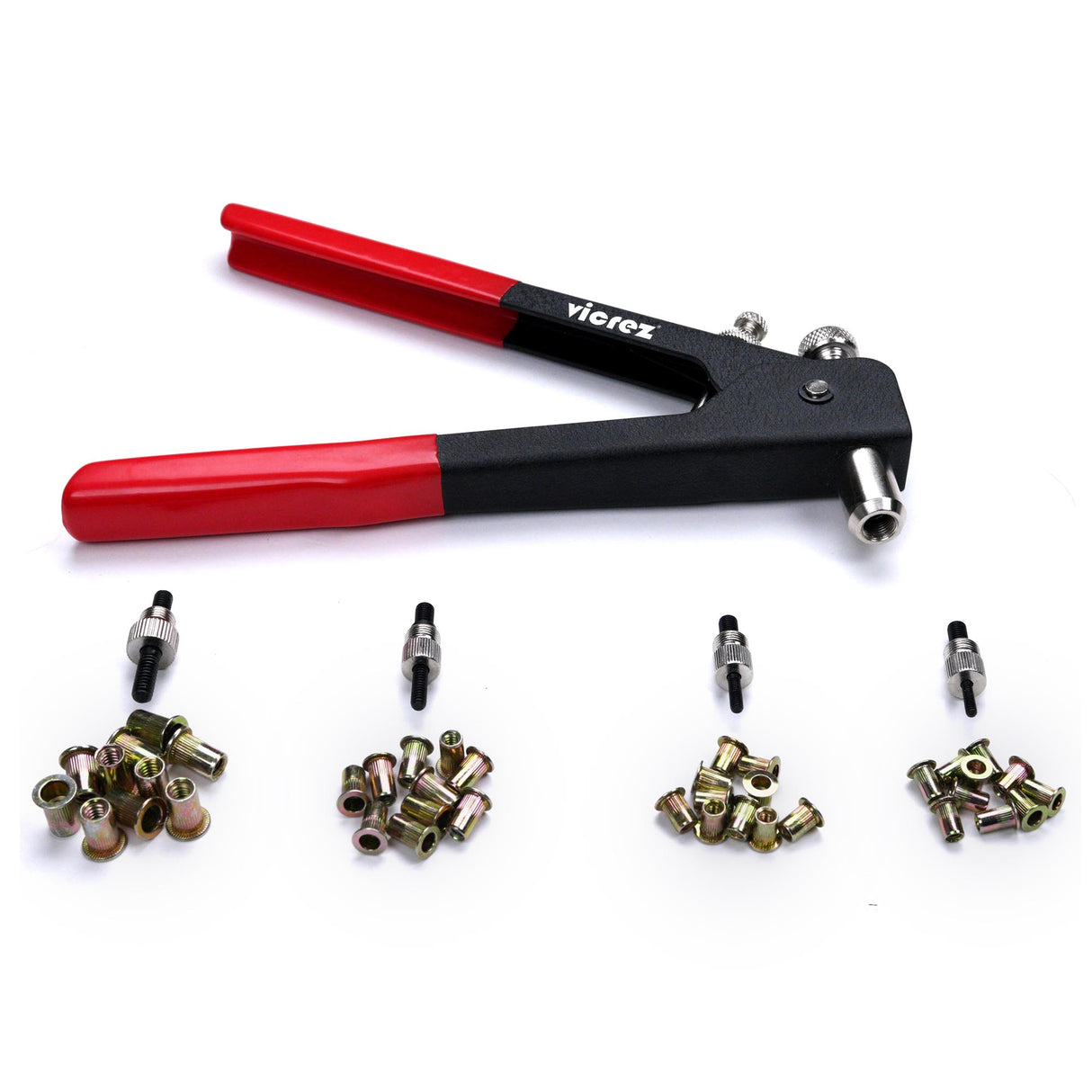 Vicrez Rivet Gun Nut Tool w/ Threaded Insert Riveter Kit