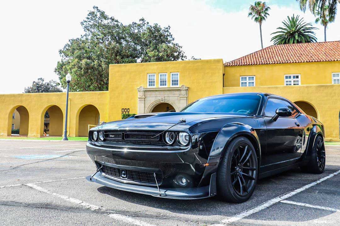 2015-2023 Dodge Challenger Widebody Look Front Bumper Lip Splitter - Vicrez