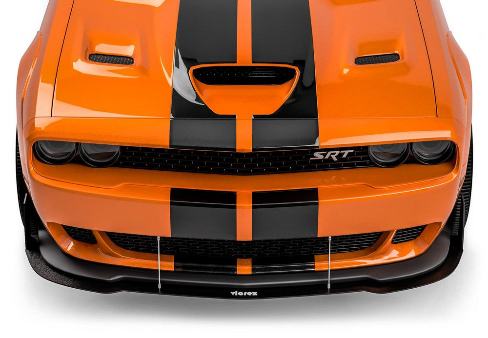 2015-2023 Dodge Challenger Widebody Look Front Bumper Lip Splitter - Vicrez
