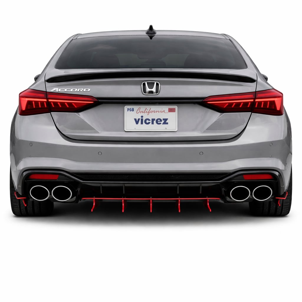2017-2026 Honda Accord Zonari VR5 Style Rear Diffuser - Vicrez