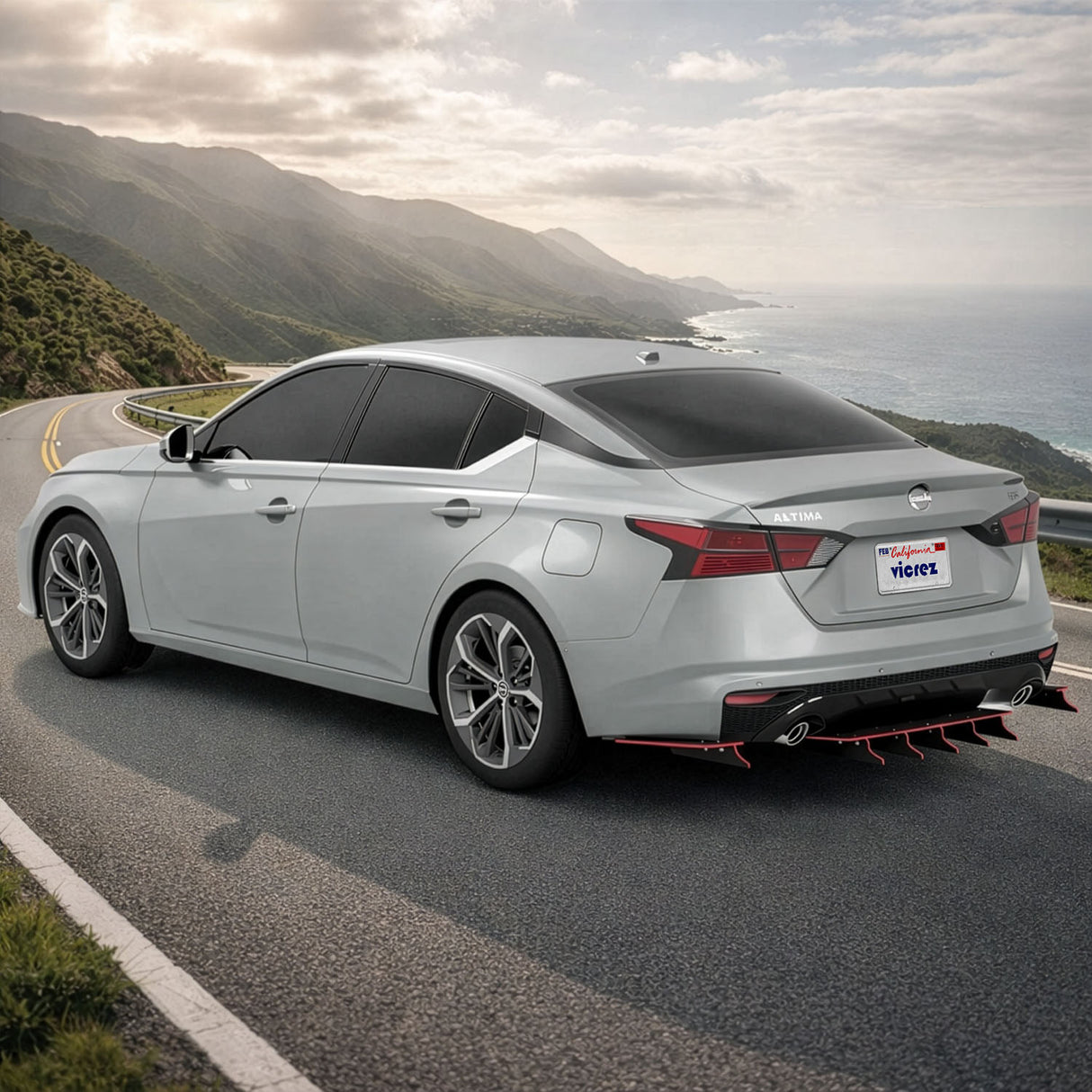 2019-2026 Nissan Altima Zonari VR5 Style Rear Diffuser - Vicrez
