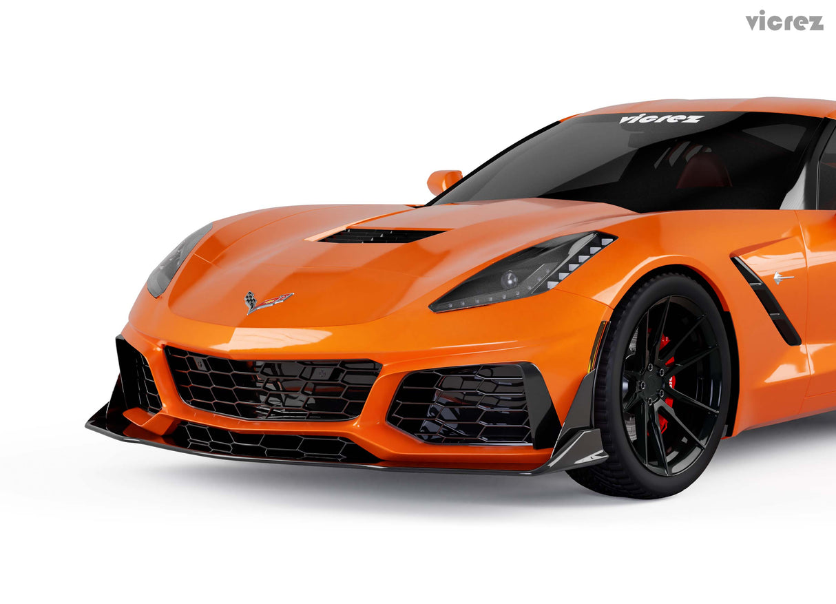 2014-2019 Chevrolet Corvette C7 VZR1 Style Front Bumper - Vicrez